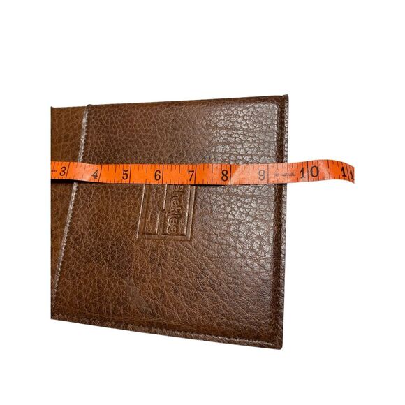 Hazel USA Brown Leather Padfolio Binder Shaklee Small Notebook Organizer Office - Picture 8 of 10